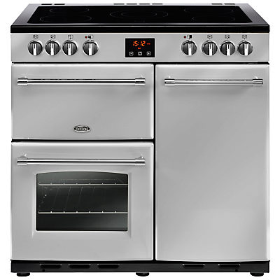 Belling Farmhouse 90E Electric Range Cooker with Ceramic Hob Silver Belling Farmhouse 90E Electric Range Cooker with Ceramic Hob Silver